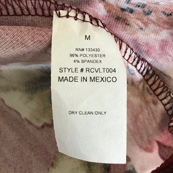 RAGS & COUTURE Velvet Bodycon Purple Floral Dress - Picture 5 of 5